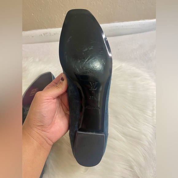 Unused Louis Vuitton Azul Talla Butterfly Flats Shoes - Picture 9 of 10